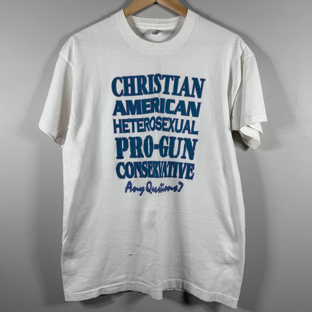 Vintage Pro-Gun Conservative T-Shirt White L